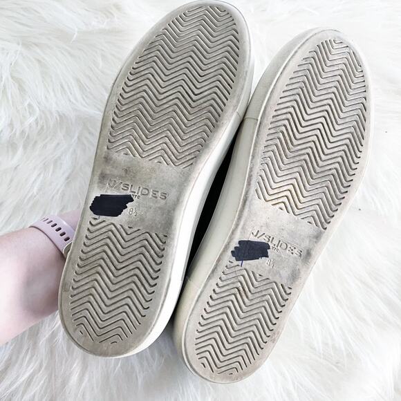 J/Slides Black Slip On Platform Sneakers - Picture 5 of 6
